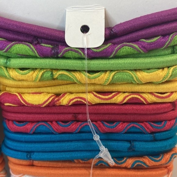 Scunci Hair Elastics No Damage Comfort Classics Orange Black Purple Green - Picture 8 of 13